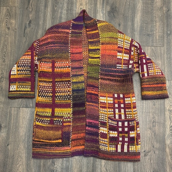 SOLD Anthropologie Tavia Longline Patchwork
Cardigan - Picture 4 of 11